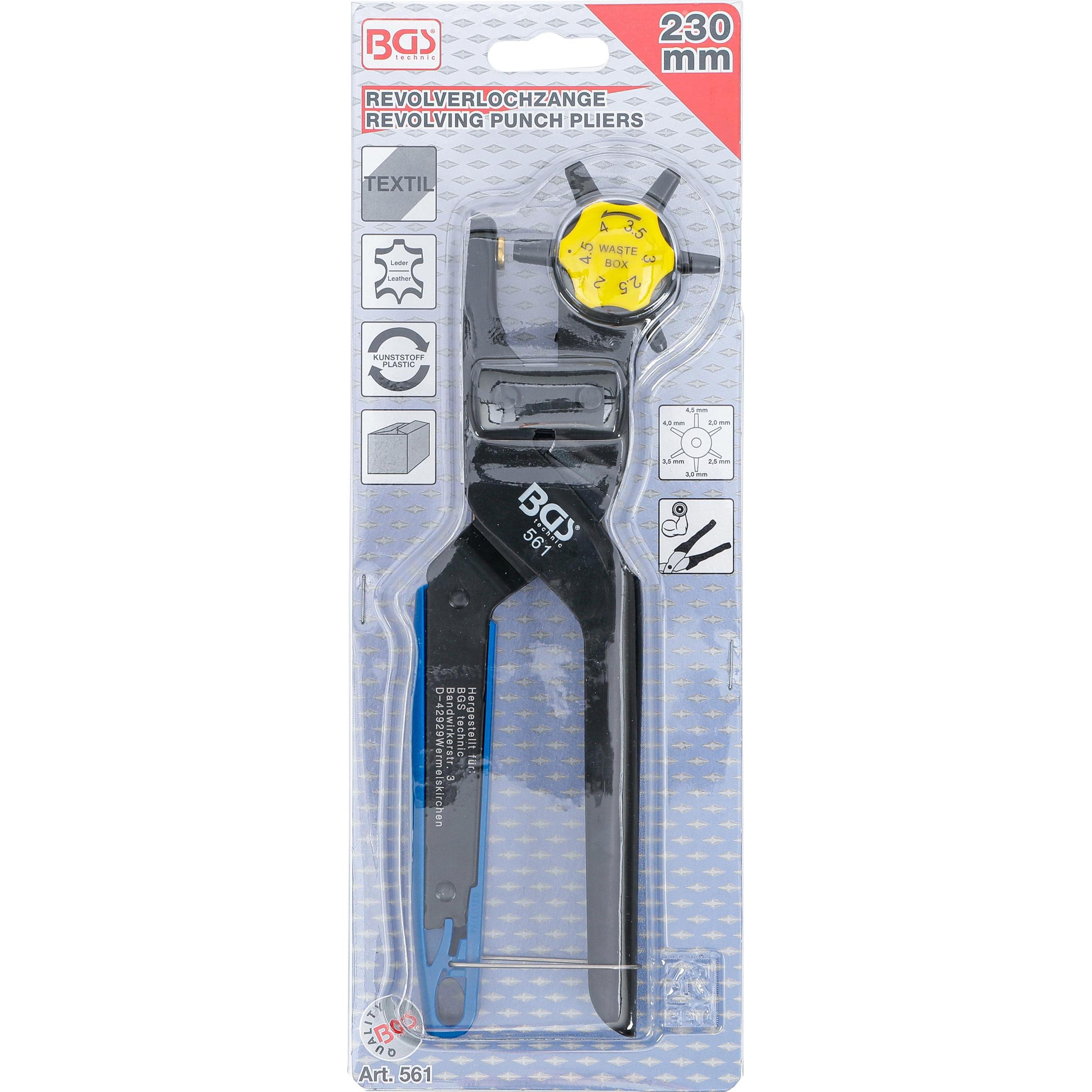 Thumbnail - BGS, Zange, Revolver-Lochzange (228 mm)