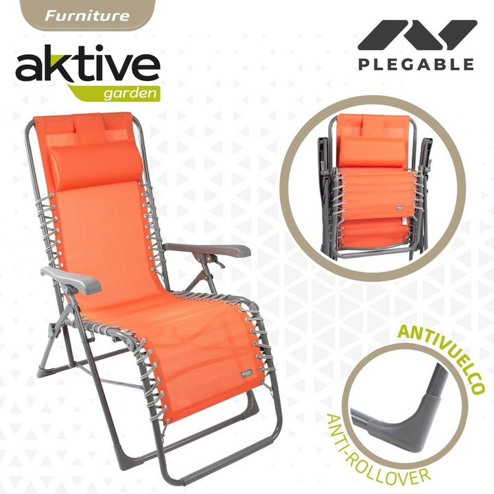 Produktbild Aktive Solseng Textilene Orange 160 x 76 x 52 cm (52 cm)