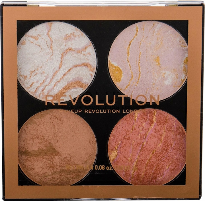 Actual product image Makeup Revolution London Cheek Kit Shade Take a Breather 4 x 2.2 g (Take A Breather, Highlighter, 8.80 g)