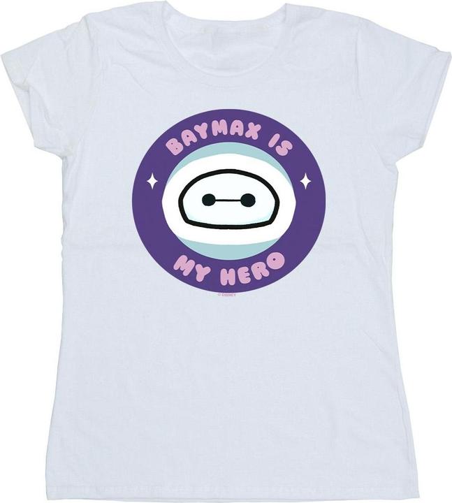 Actual product image Disney Womens/Ladies Big Hero 6 Baymax My Hero Pocket Cotton T-Shirt (XXL)