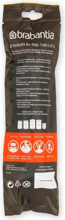 Actual product image Brabantia PerfectFit size A, 3l (20 x, 3 l)