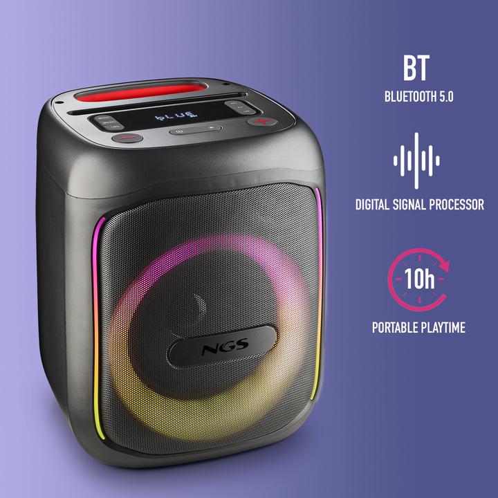 Produktbild NGS Speaker Wild Swag Go Portatile BT/TWS/USB/TF/AUX-IN 80W (10 h, Akkubetrieb)