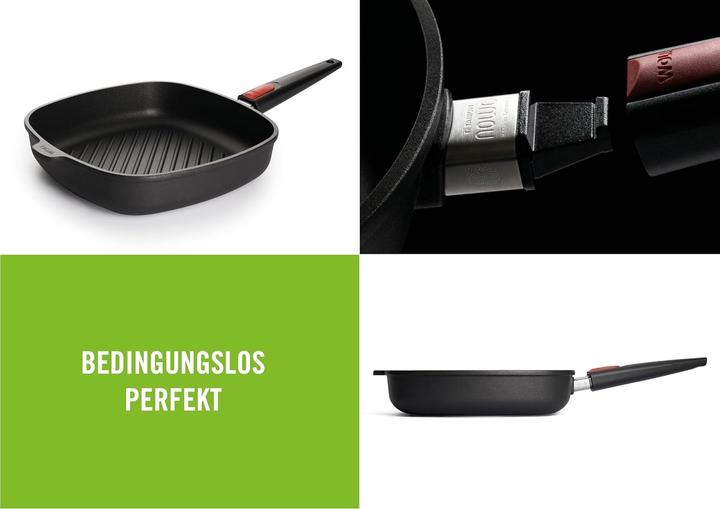Actual product image Woll 1628-1IL Pfanne Grillpfanne Quadratisch (Grill pan, Cast aluminium)