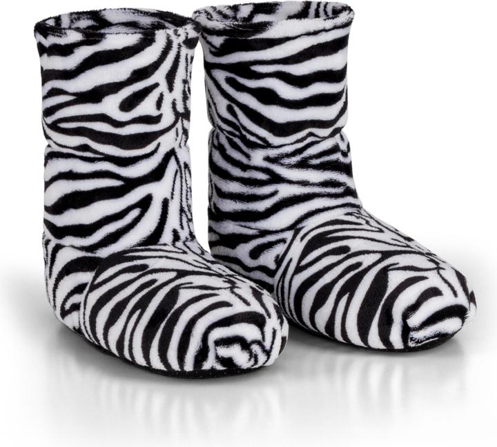 Image du produit Normani Pantoufles à grains pour micro-ondes Zebra (40)