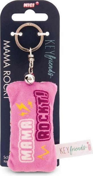 Produktbild Magni NICI Schlüsselanhänger Mini Plüschkissen Mama rockt! mit Glöckchen 8cm