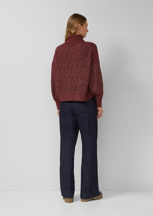 Produktbild s.Oliver Strickpullover Oversize-Strickpullover mit weiten Ärmeln und Rollkragen (42)