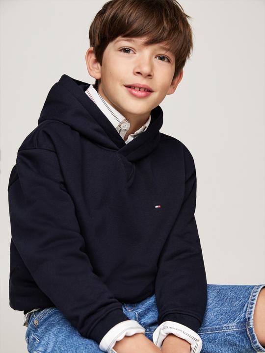 Produktbild Tommy Hilfiger Kids Timeless Fleece Hoodie - Blauw - Boys - 16 jaar (176)