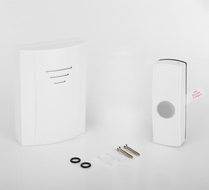 Productafbeelding Byron B304 draadloze deurbel set, 50 m bereik, werkt op batterijen