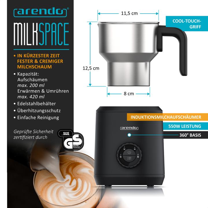 Produktbild Arendo Milchaufschäumer (420 ml)