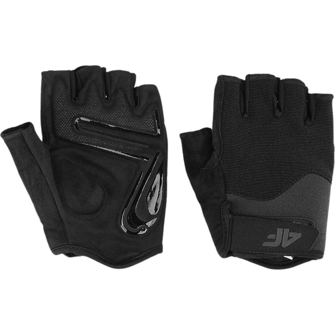 4F, Herren, Handschuhe, Rękawiczki rowerowe FNK U121 głęboka czerń 4FWSS24AFGLU121 20S XS, Schwarz, (XS)