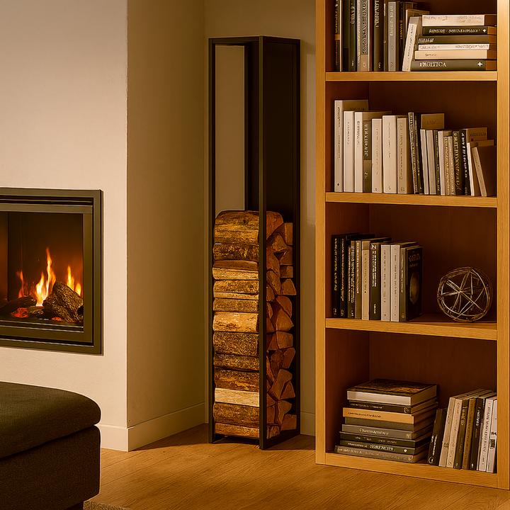 Produktbild Relaxdays Kaminholzregal (23.5 x 30 x 157 cm)