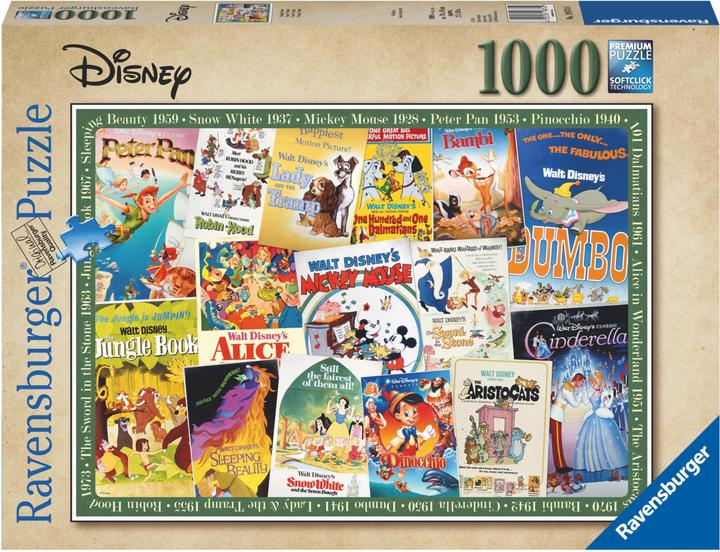 Ravensburger Disney Vintage Movie Poster (1000 pezzi)