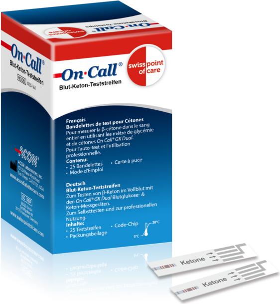 Image du produit Swiss point of care Ketone (Bandelette réactive)