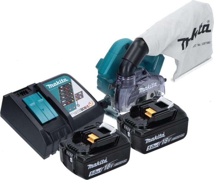 Image du produit Makita DCC 500 RT Diamantateur sans fil 18 V 125 mm Brushless + 2x batterie 5,0 Ah + chargeur (Machine à tronçonner)