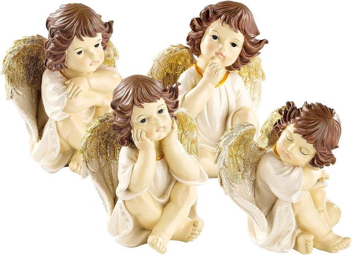 Infactory Grande Angelo di Natale Deco Set di 4