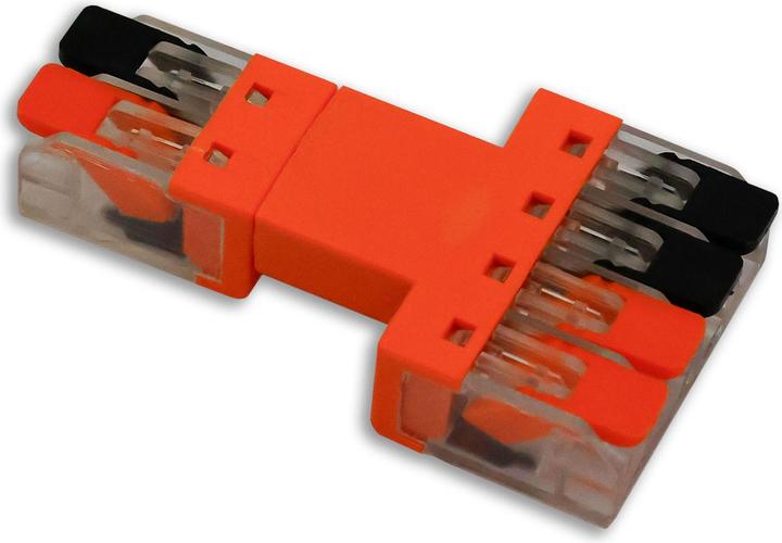 Isoled Durchgangs-Steckverbinder 2-polig Input, 2x2-polig Output, 0,5-2,5mm², max. 250V/10A