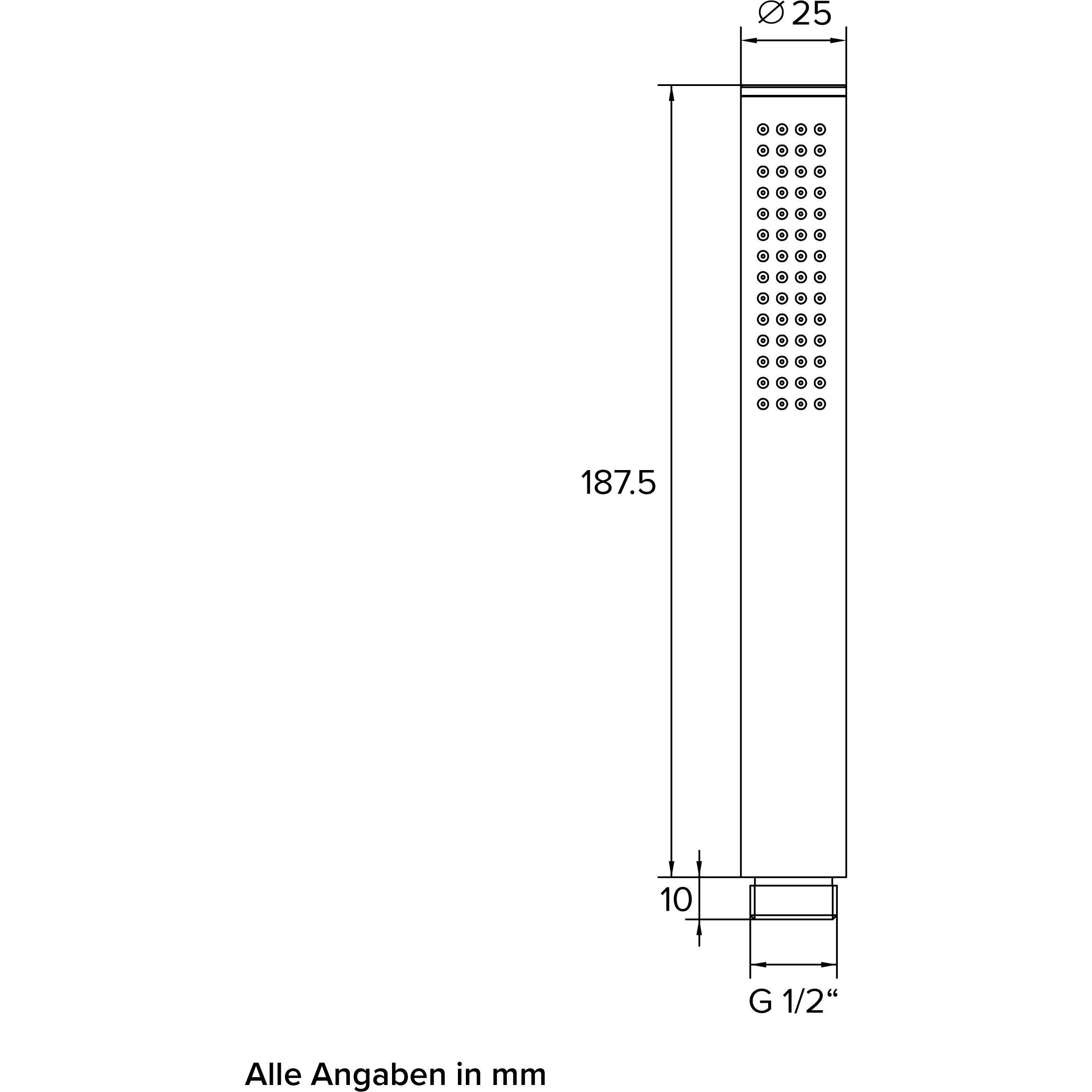 Thumbnail - Chris Bergen, Duschbrause, Handbrause (1 Strahlarten, 16.60 l/min)