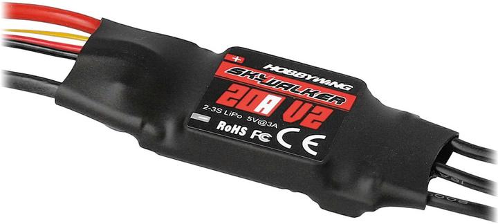 Produktbild Hobbywing Skywalker V2 20A 2-3S, 2A BEC