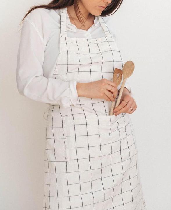 Image du produit Esmée Tablier de cuisine en coton et lin (90 C)