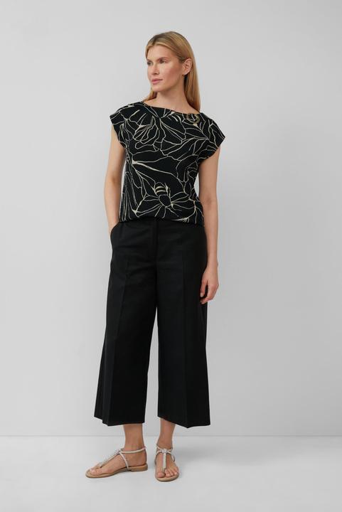 Actual product image S.Oliver T-Shirt Gemustertes Relaxed-Fit-Shirt mit Schmuck-Detail (34)