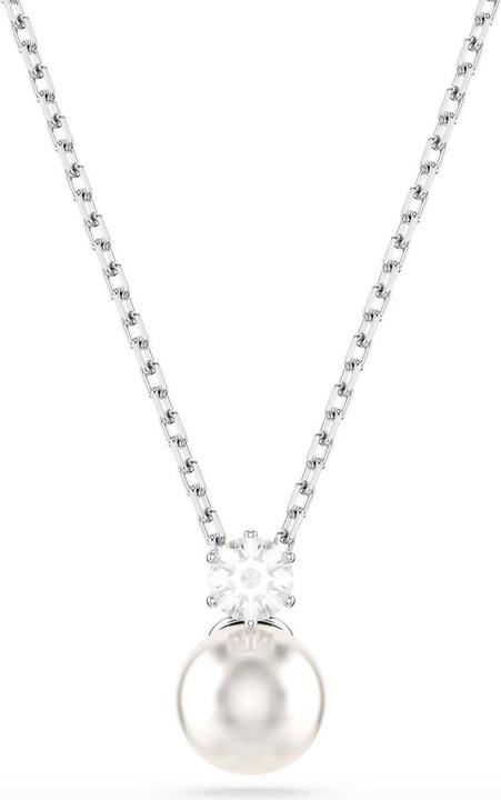Produktbild Swarovski Matrix Halskette Kristallperle Rundschliff Weiss (Swarovski Metall)