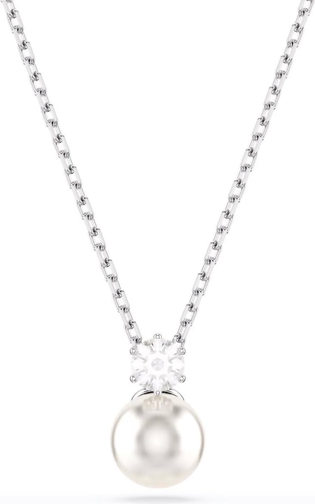 Immagine prodotto Swarovski Matrice collana perle di cristallo taglio rotondo bianco (Metallo Swarovski)