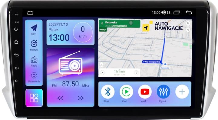 Actual product image No Name RADIO GPS NAVIGATION PEUGEOT 208 / 2008 2012-2019 (10")