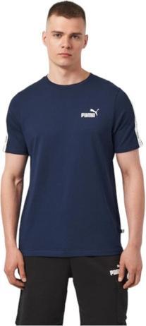 Puma Herren T-Shirt Ess+ Tape Tee Marineblau (XL)