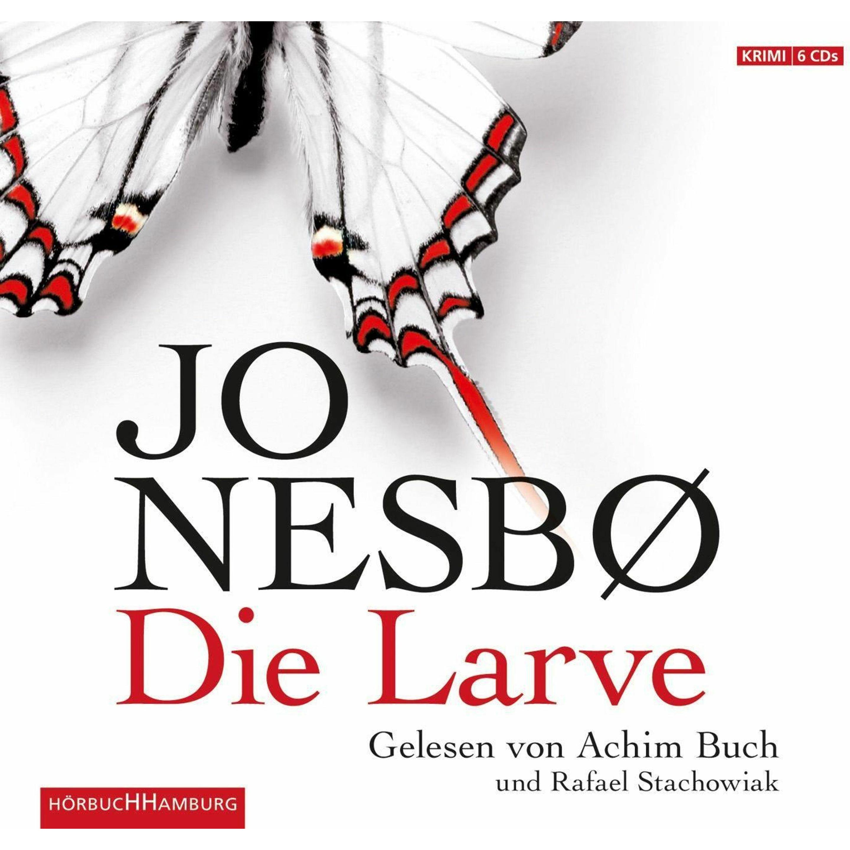 Die Larve, Hörbücher von Jo Nesbø, Achim Buch, Günther Frauenlob, Rafael Stachowiak