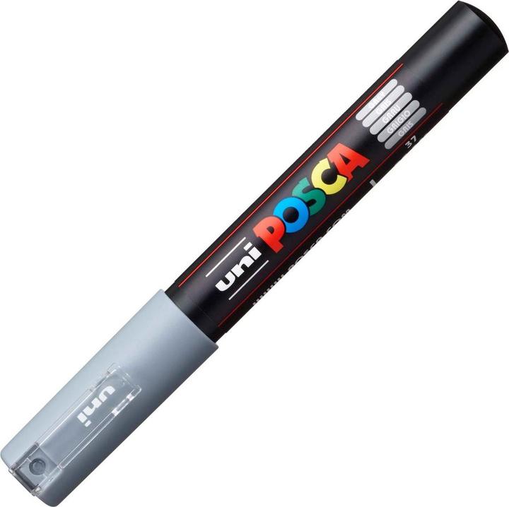 Actual product image Posca Marker PC-1M round tip (Grey, 0.70 mm, 1 x)
