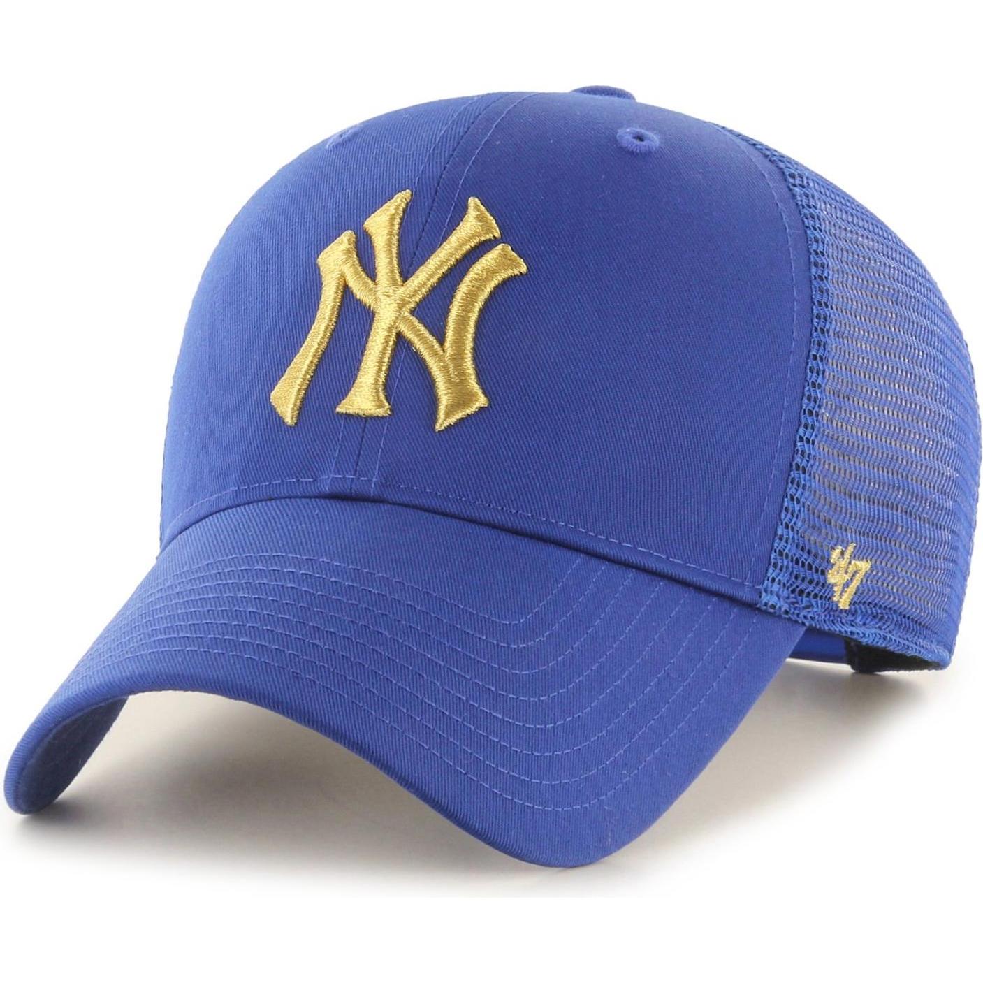 47 Brand, Herren, Cap, Trucker Branson Metallic New York Yankees, Blau