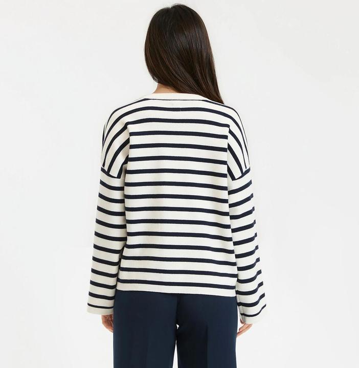 Produktbild La Redoute Collections Gestreifter Pullover mit Rundhalsausschnitt (L)