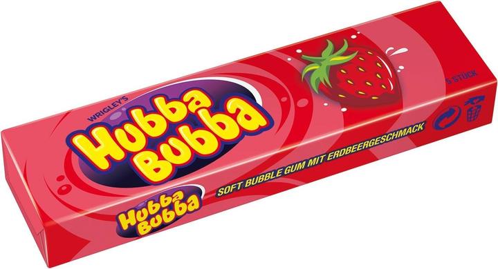 Actual product image Hubba Bubba Strawberry (80 g, 5 pcs.)