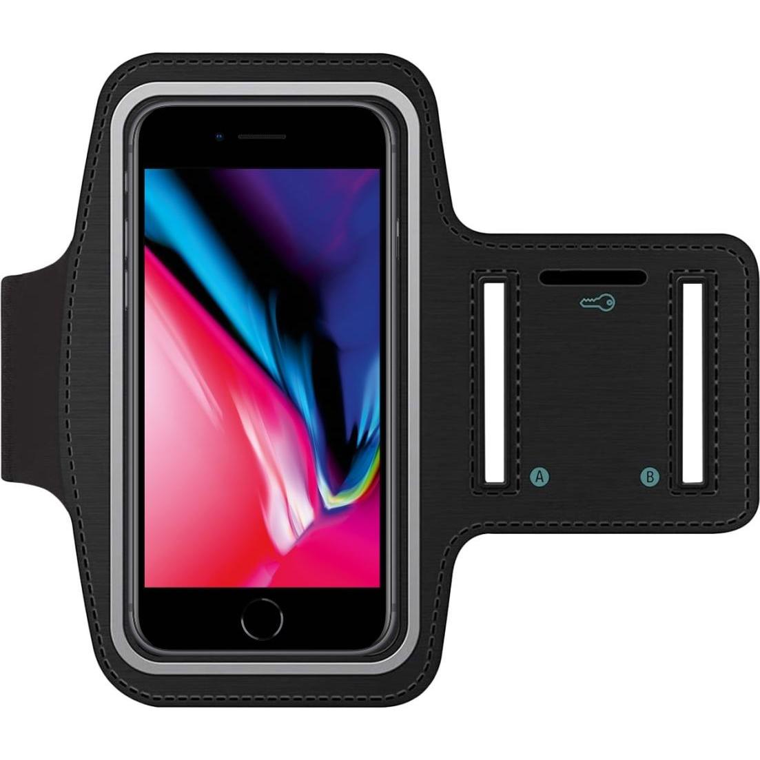 SmartFitness Apple iPhone 8 Plus Handy Sport Armband, Smartphone Sportarmband, Schwarz