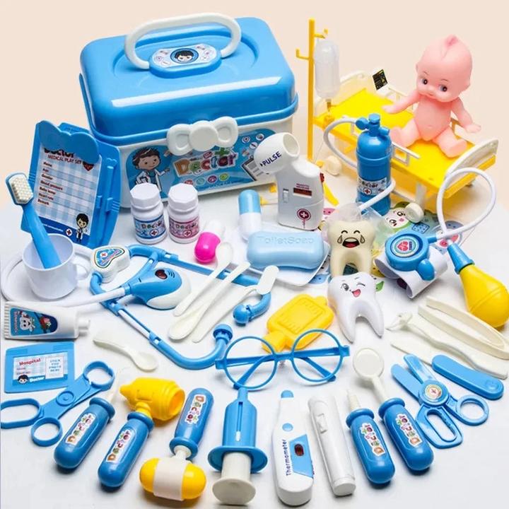 Image du produit Activity Board Mallette de médecin pour enfants, mallette de médecin jouet avec stéthoscope
