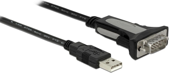Produktbild Delock Adapter USB-A—Seriell DB9 RS-232 (3 m, VGA)