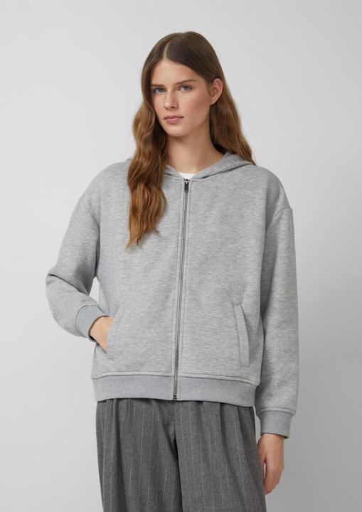 Produktbild s.Oliver Sweatshirt Jacke Weiche Sweatjacke mit Schmuckstein-Detail (46)