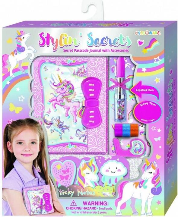 Produktbild Pulio Pecoware Tagebuch mit Code und Stift - Einhorn