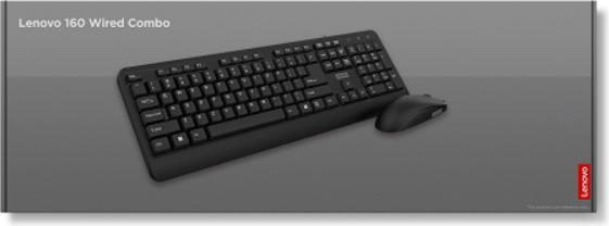Produktbild Lenovo Accessories 160 Wired Combo (US, Kabelgebunden)