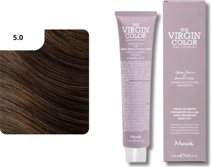 Produktbild Nook Virgin Color Haarfarbe (5.0 Helles Kastanienholz)