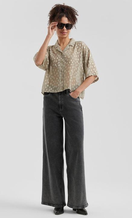 Immagine prodotto s.Oliver Bluse Verkürzte leicht transparente Bluse (36)