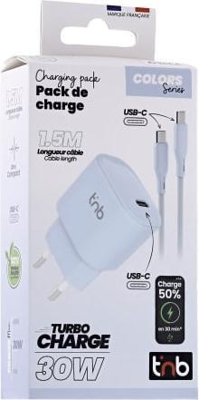 Image du produit T'nB Bloc de Charge USB-C PD 30W (30 W, 1 portion)