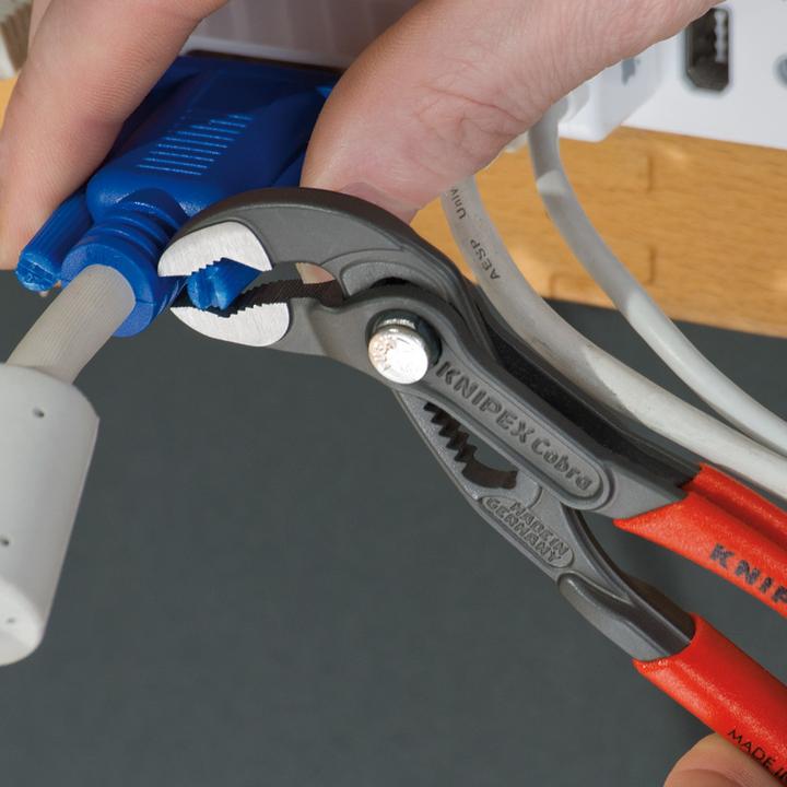 Immagine prodotto Knipex Cobra Pinza regolabile di nuova generazione per tubi e dadi 87 01 125 (125 mm)