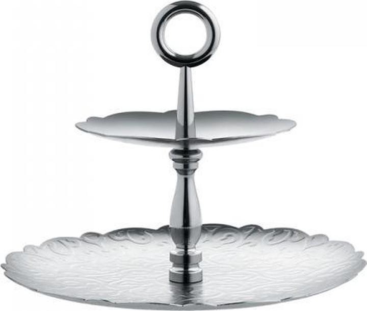 Actual product image Alessi Etagere Dressed for X-mas silver coloured