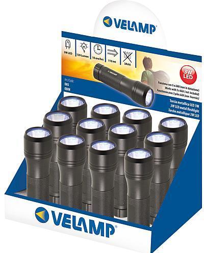 Produktbild Velamp LEDTaschenlampenDisplay 3 W Inhalt 12 Stück (120 lm)