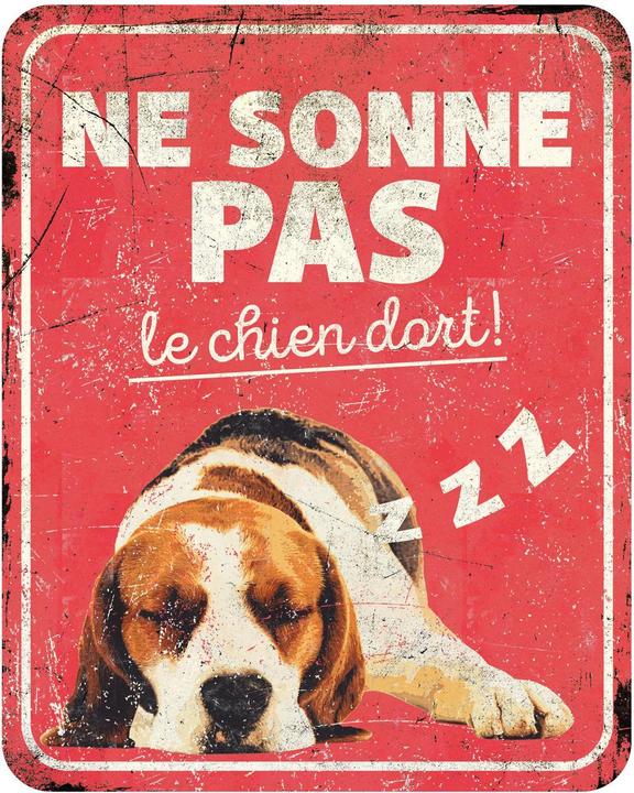 Produktbild EBI D&D Home Warnschild Beagle rot