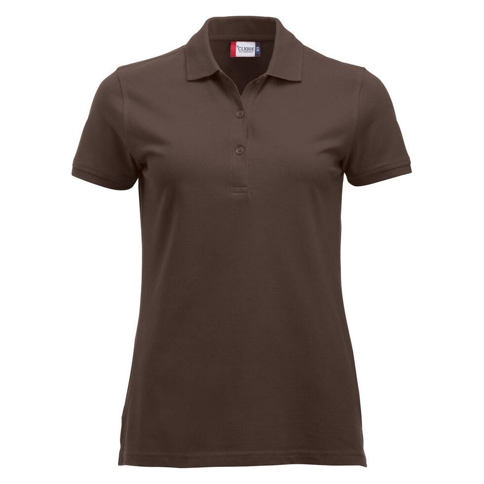 Clique, Damen, Shirts, Classic Marion S/S, Braun, (M)