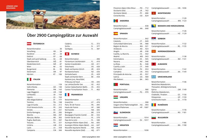 Produktbild Adac Campingführer Südeuropa 2025 (Deutsch, 2024)