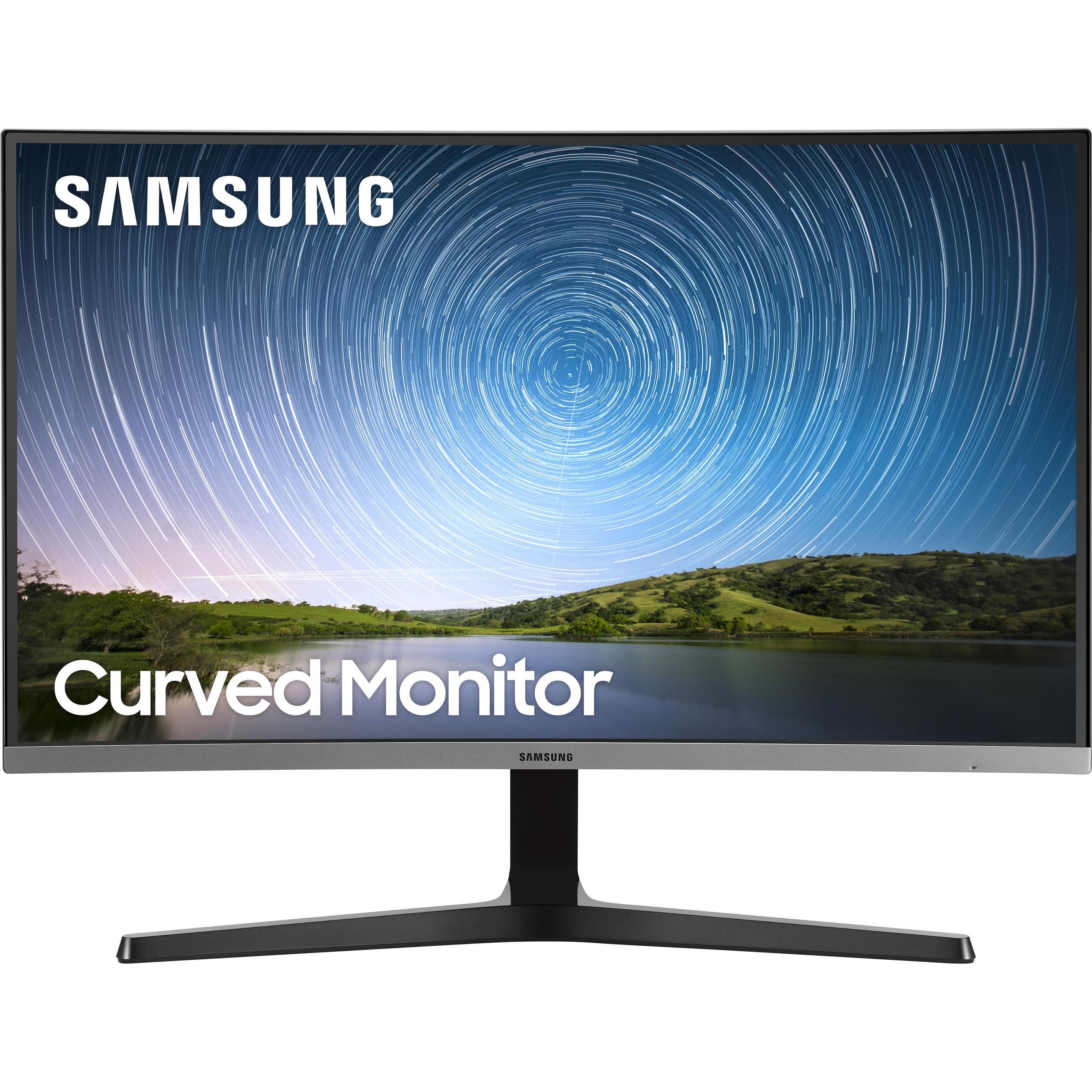 Samsung CR500 (1920 x 1080 Pixel, 27"), Monitor, Grau, Blau
