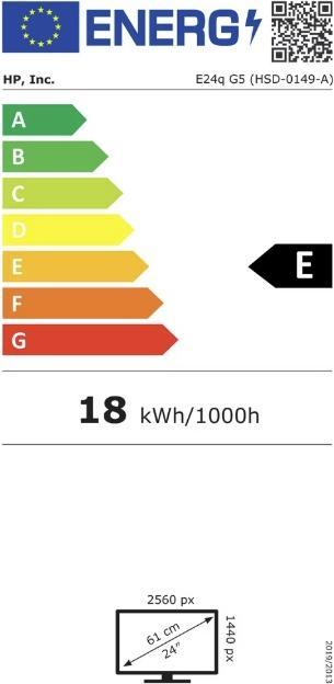 Energie-Label Auctionline.ch HP E27q G5 (27", 2560 x 1440 Pixel)